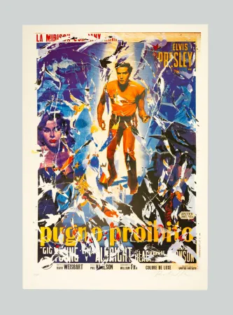 Serigrafía Rotella - Pugno proibito