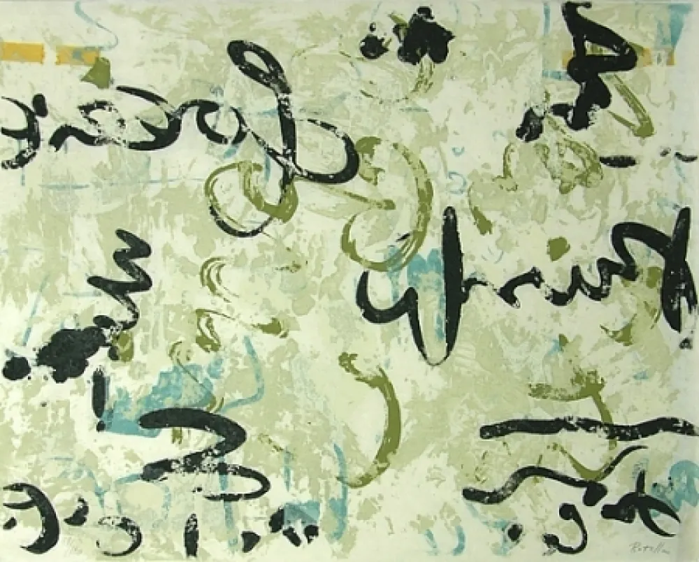 Litografía Rotella - Senza titolo