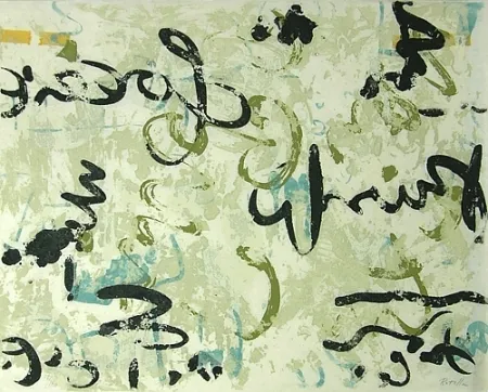 Litografía Rotella - Senza titolo