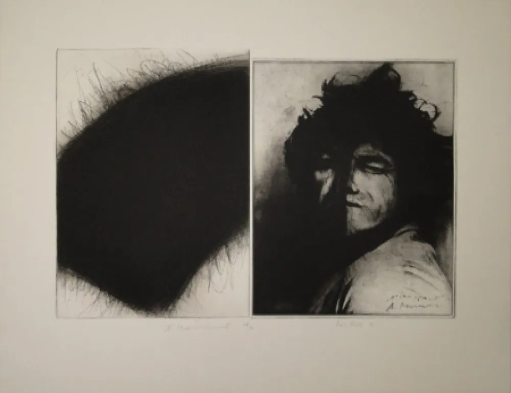 Grabado Roth - Doppelporträt oder Stirnspalt