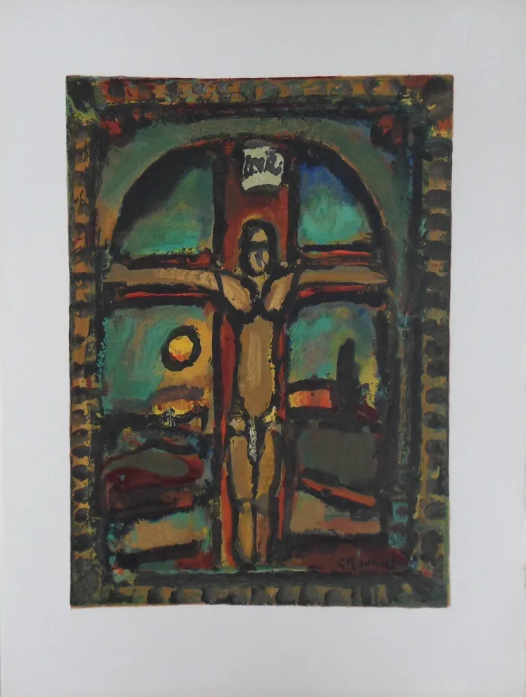 Grabado En Madera Rouault - Crucifixion