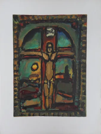 Grabado En Madera Rouault - Crucifixion