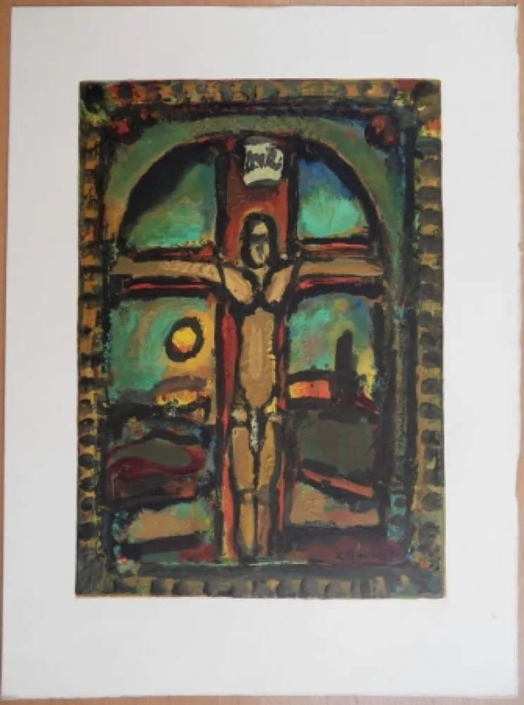 Grabado En Madera Rouault - Crucifixion