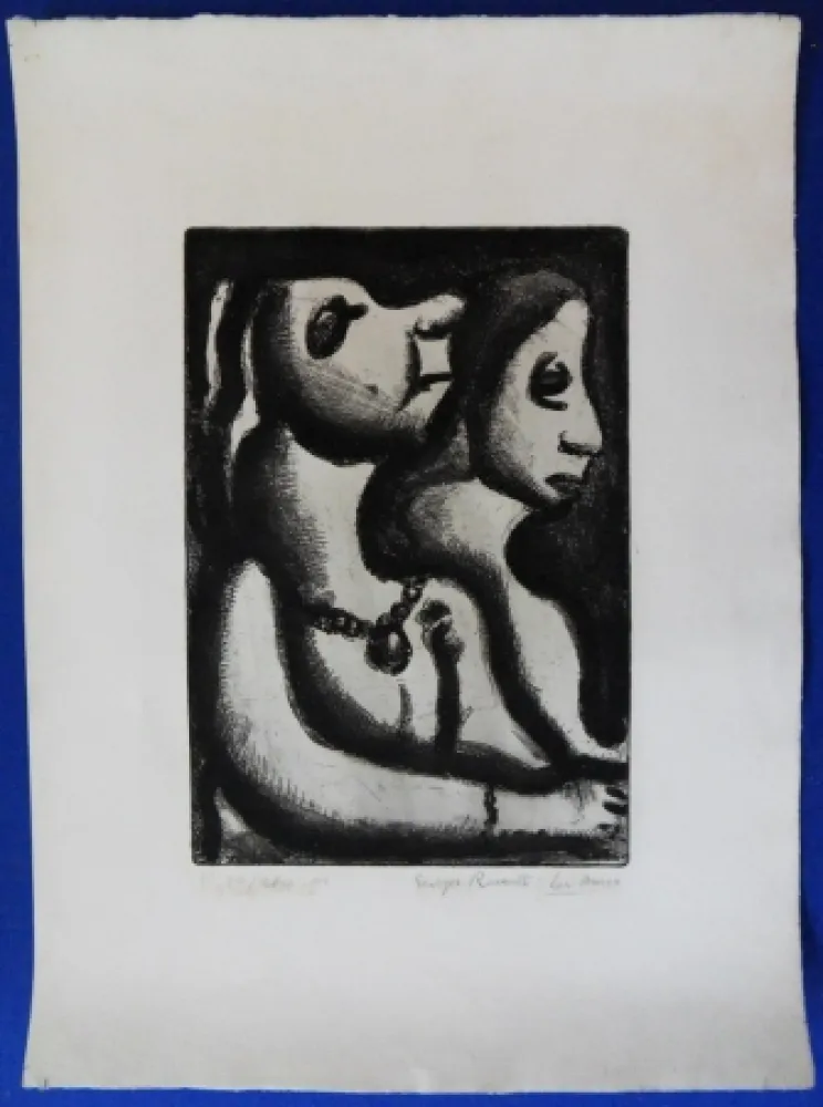Grabado Rouault - Deux femmes