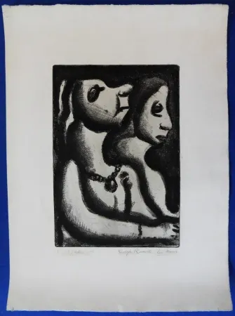 Grabado Rouault - Deux femmes