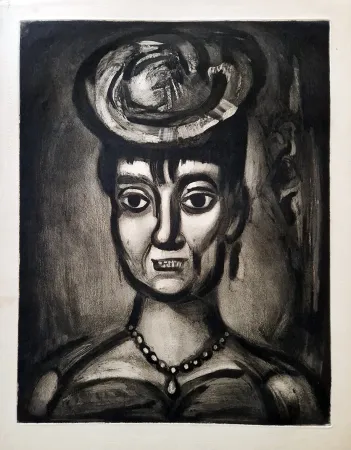 Aguafuerte Y Aguatinta Rouault - Femme affranchie è quatorze heures chante midi