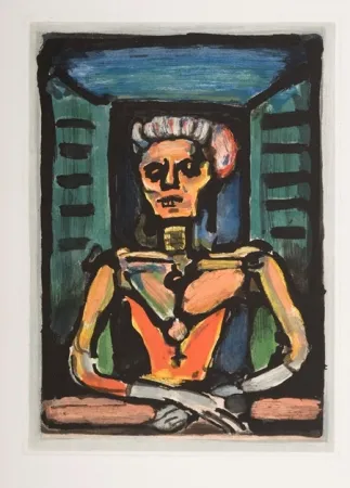 Aguatinta Rouault - Fière, autant qu' un vivant, da sa noble stature...