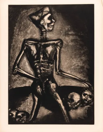 Grabado Rouault - Georges Rouault (1871–1958) – Homo Homini Lupus – Etching, aquatint on paper – 1926