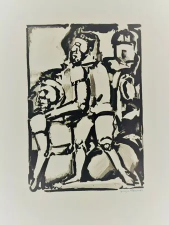 Aguafuerte Y Aguatinta Rouault - Homme Conduisant Me Autre W. 340