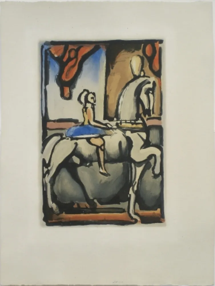 Aguatinta Rouault - La Petite Ecuyere