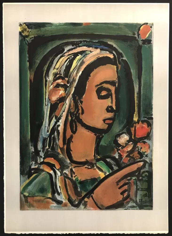 Litografía Rouault - La Sybille