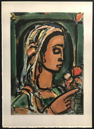Litografía Rouault - La Sybille