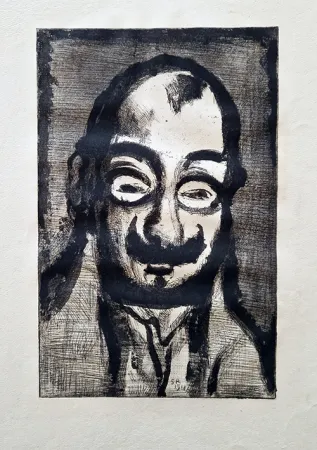 Aguatinta Rouault - Le politicard