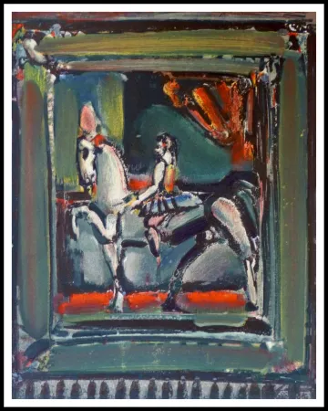 Litografía Rouault - L'écuyère