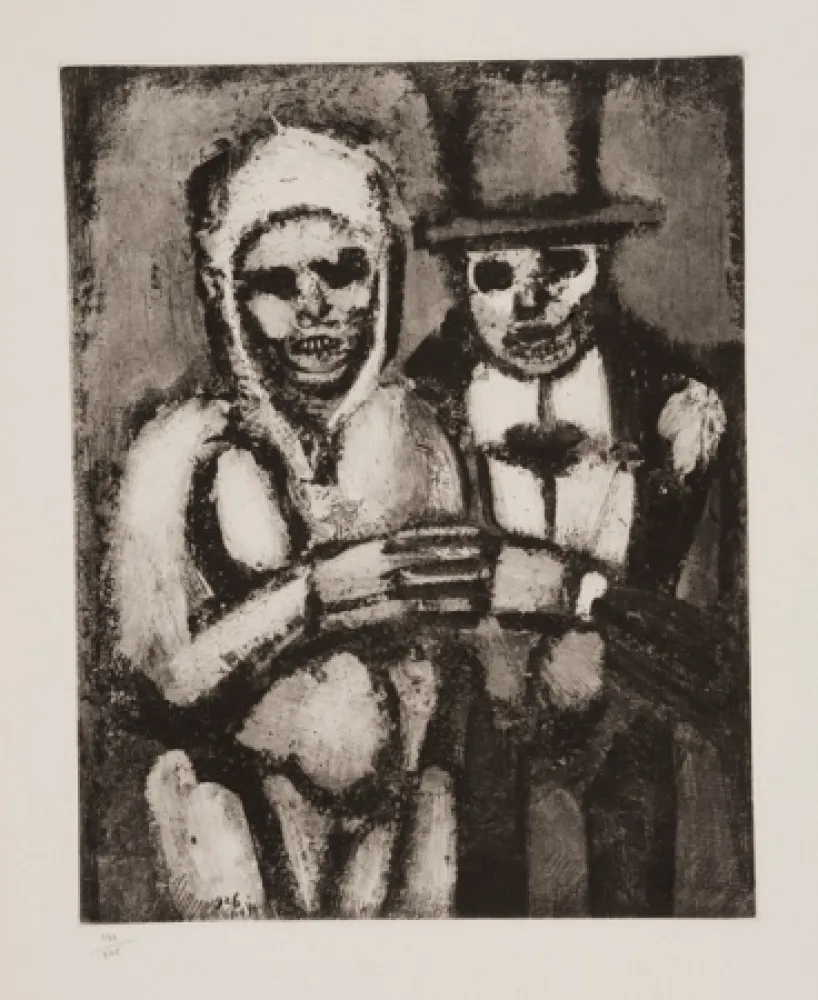 Aguatinta Rouault - Les deux bonnes soeurs