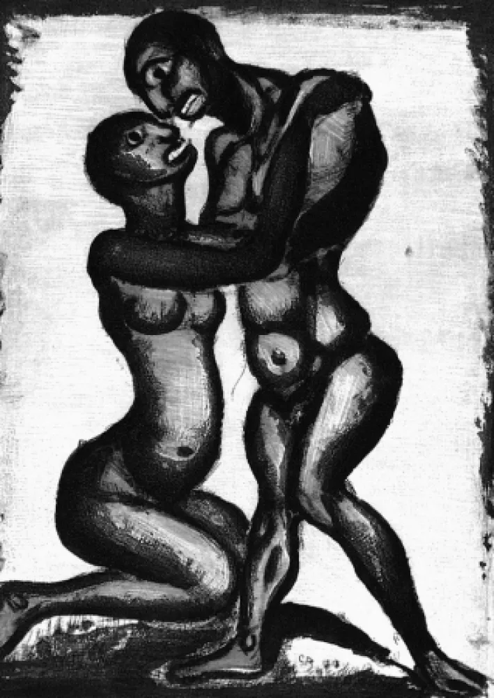 Aguatinta Rouault - Noces