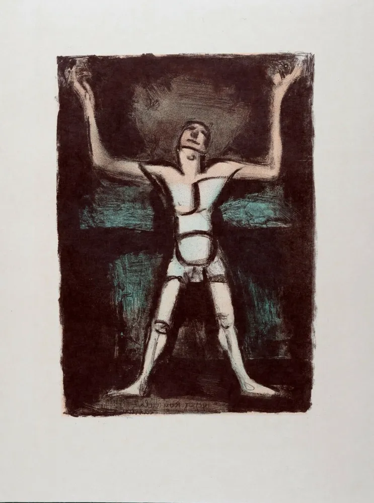 Litografía Rouault - Notre Dame