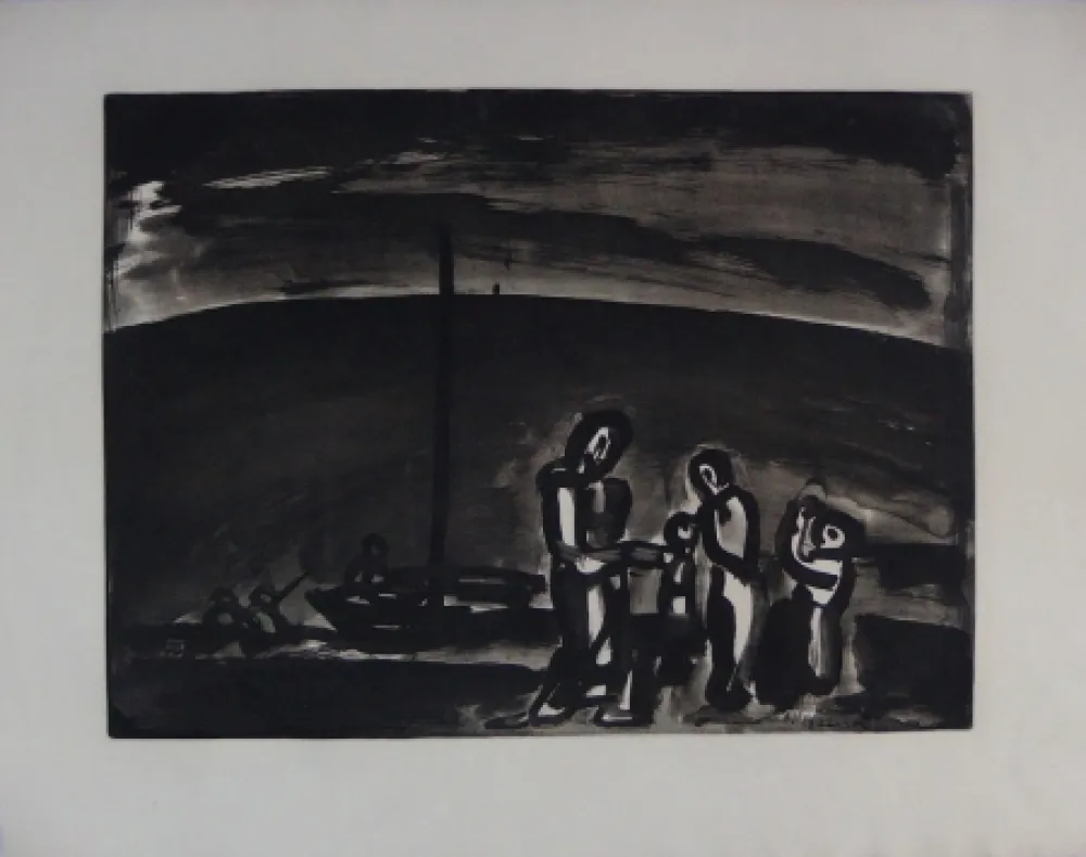 Aguafuerte Y Aguatinta Rouault - Sometimes the way is beautiful