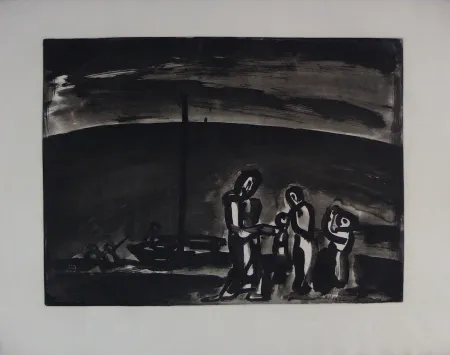 Aguafuerte Y Aguatinta Rouault - Sometimes the way is beautiful