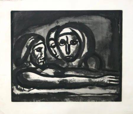 Talla En Madera Rouault -  Title: 	 Au Presser Le Raisin Fut Foule' #48 (In the Winepress the Grapes were Crushed)