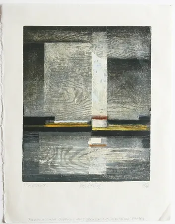 Grabado En Madera Rüngeler - Haus am Fluss / House on the River