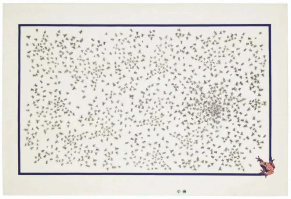 Litografía Ruscha - Flies and Frog