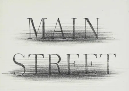 Litografía Ruscha - Main Street