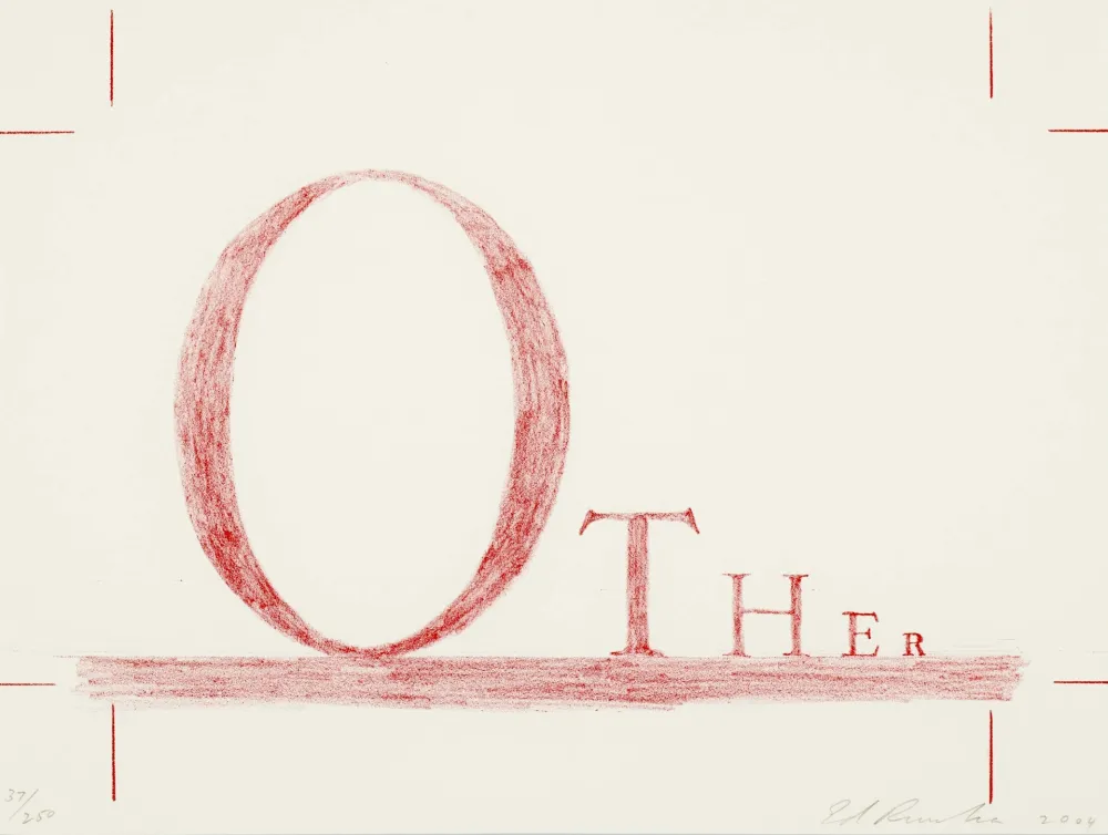 Litografía Ruscha - Other