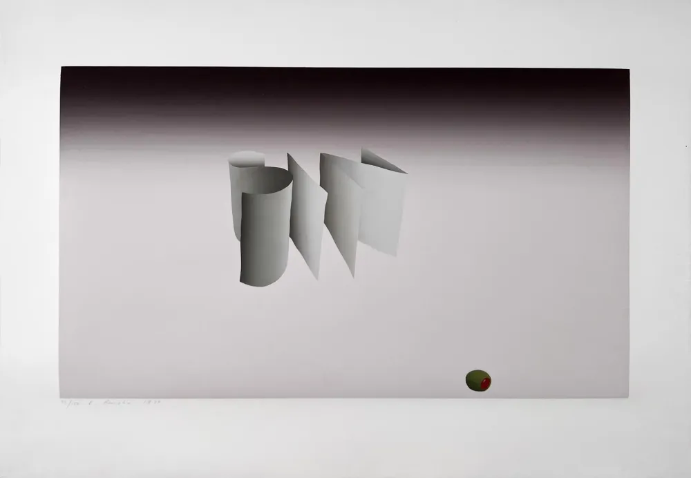 Litografía Ruscha - Sin 