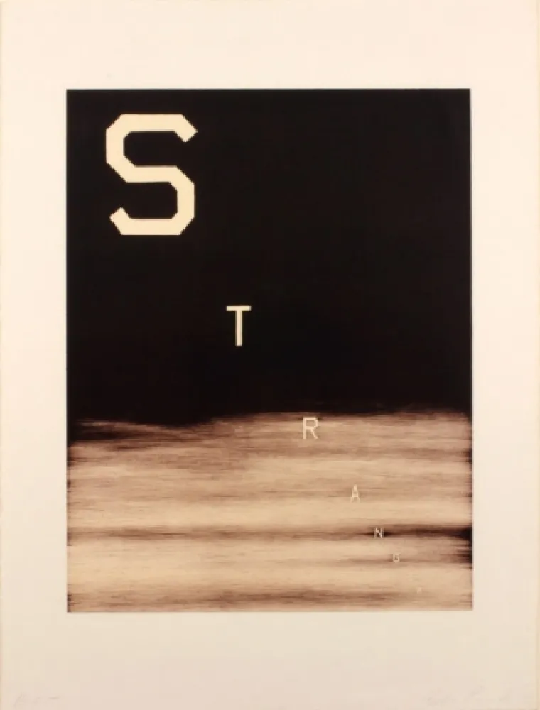 Litografía Ruscha - Stranger