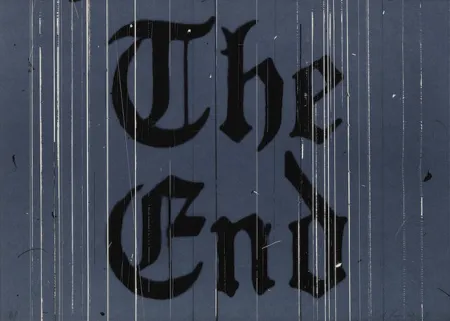 Litografía Ruscha - The End