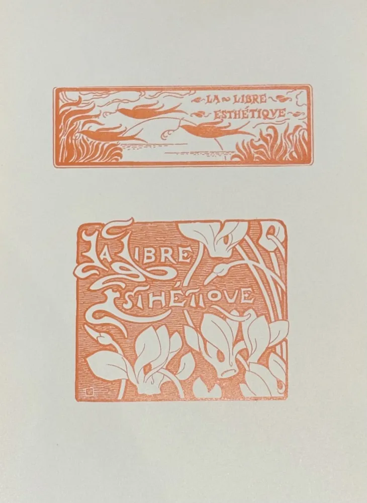 Linograbado Rysselberghe - Le Libre Esthétique