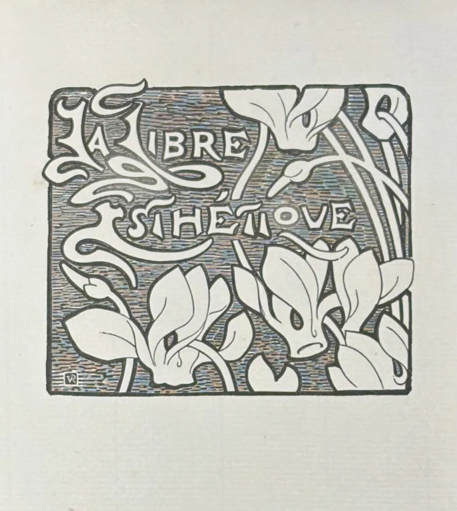 Linograbado Rysselberghe - Le Libre Esthétique