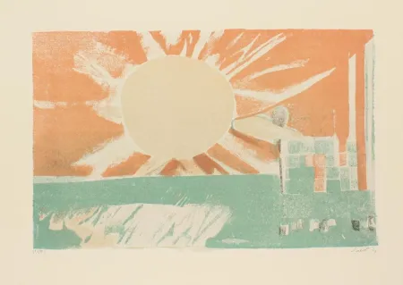 Litografía Saetti - SEI MURI DI SAETTI