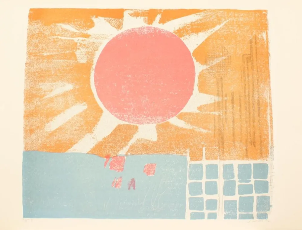 Litografía Saetti - SEI MURI DI SAETTI