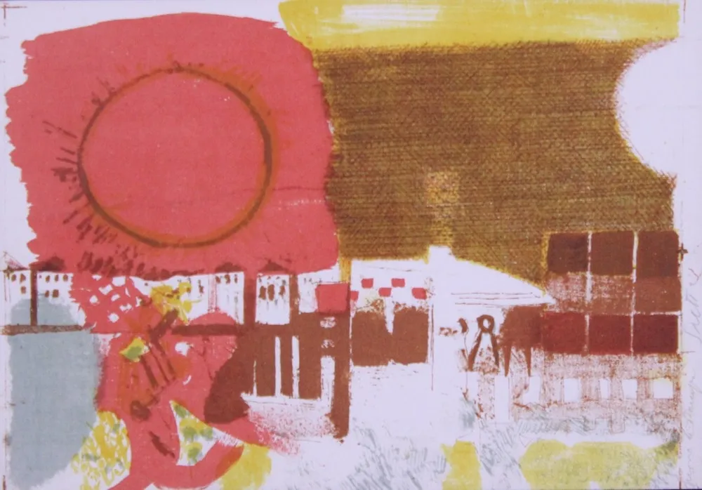 Litografía Saetti - SENZA TITOLO