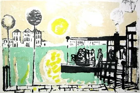 Litografía Saetti - Senza titolo