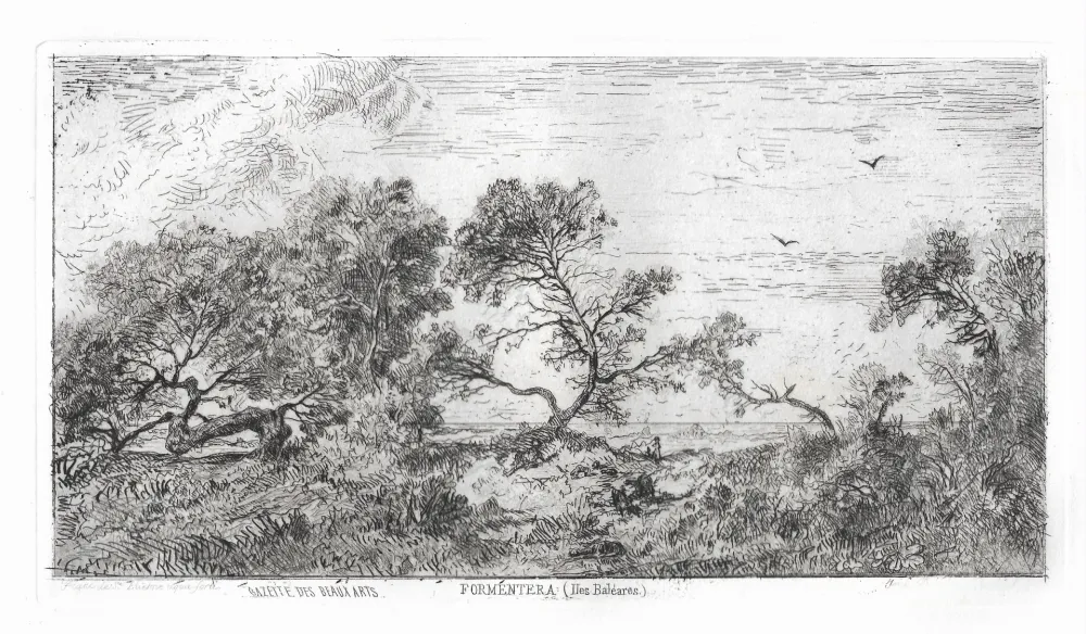 Grabado Saint-Etienne (De) - Souvenir des Îles Baléares. Formentera.