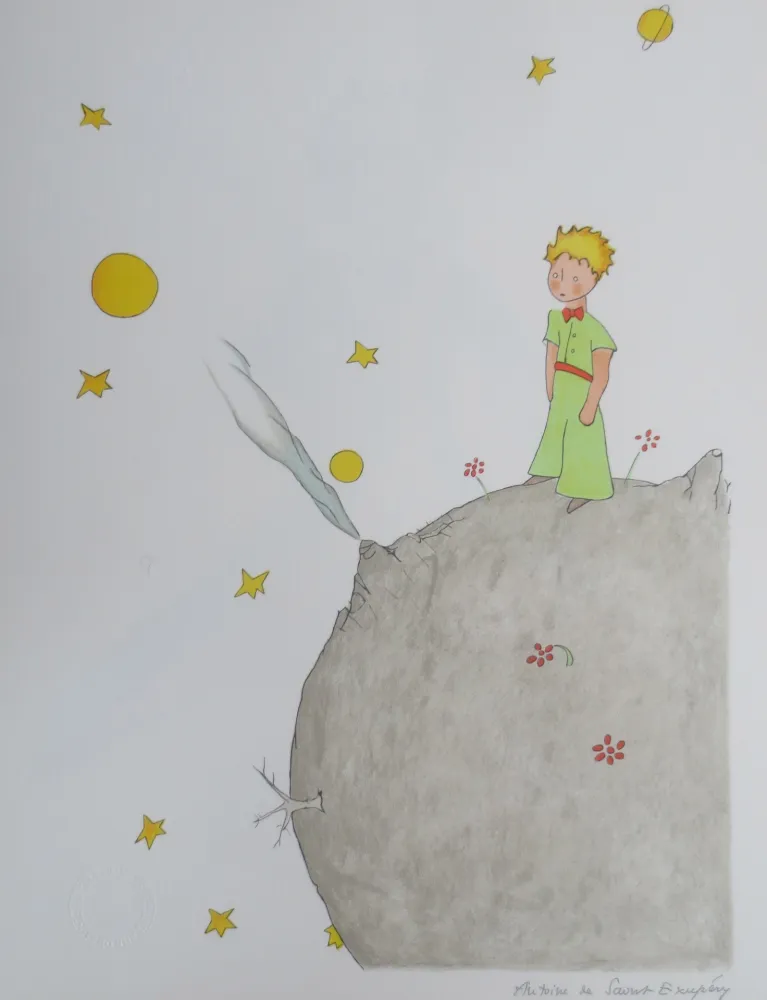 Litografía Saint-Exupéry - L asteroïde B-612