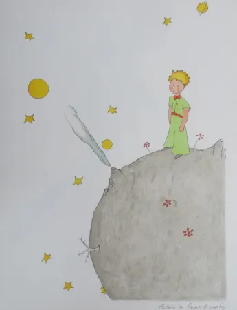 Litografía Saint-Exupéry - L asteroïde B-612