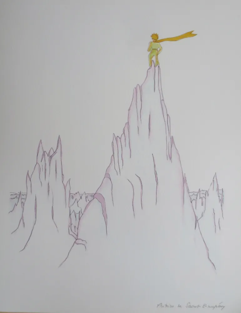 Litografía Saint-Exupéry - La cîme