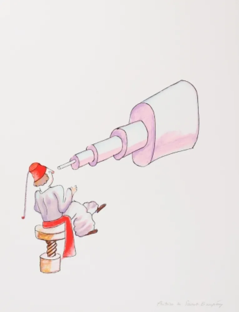 Litografía Saint-Exupéry - L'Astronome