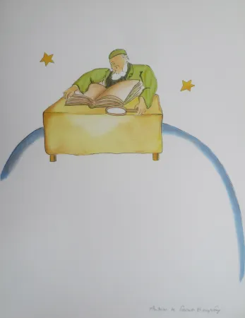 Litografía Saint-Exupéry - Le géographe
