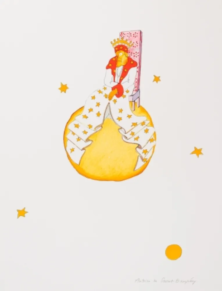 Litografía Saint-Exupéry - Le Vieux Roi