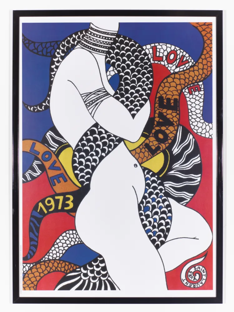 Cartel Saint Laurent - LOVE 1973