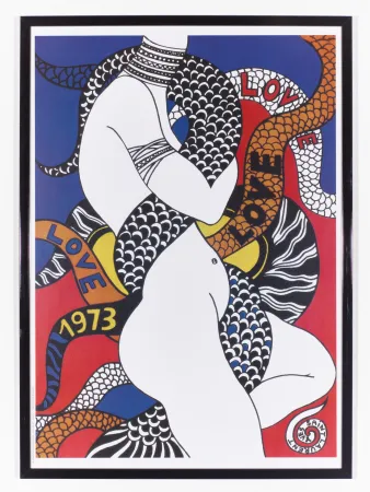 Cartel Saint Laurent - LOVE 1973