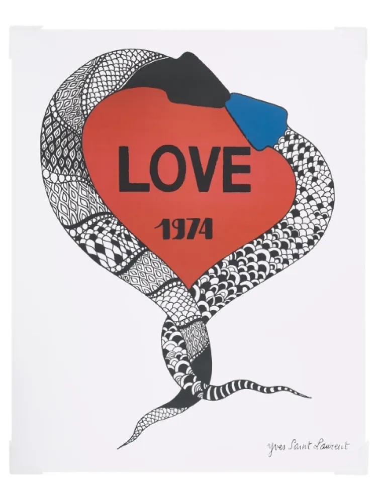 Cartel Saint Laurent - Love 1974