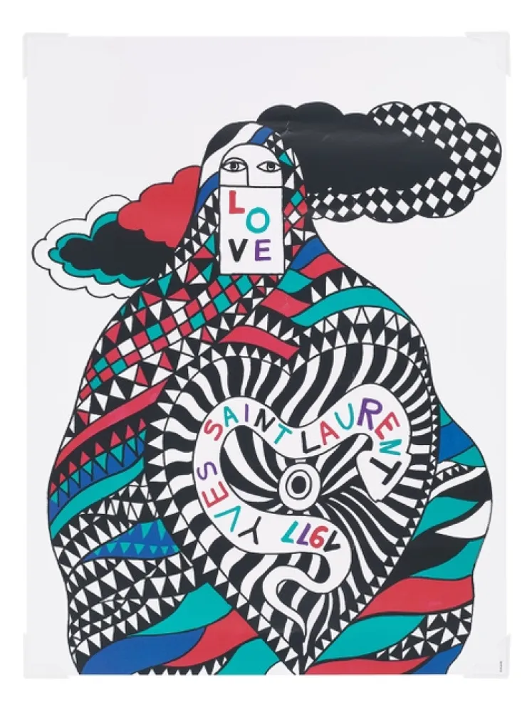 Cartel Saint Laurent - Love 1977