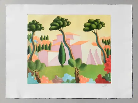 Aguafuerte Y Aguatinta Salvo - Paesaggio