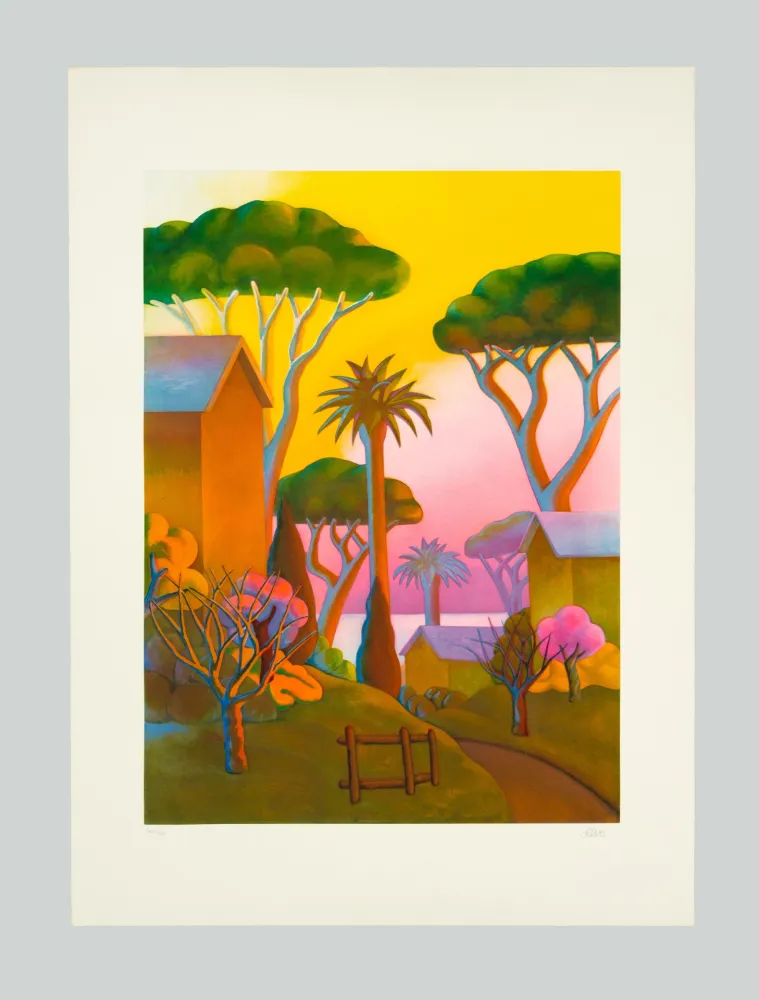 Aguafuerte Y Aguatinta Salvo - Paesaggio tropicale